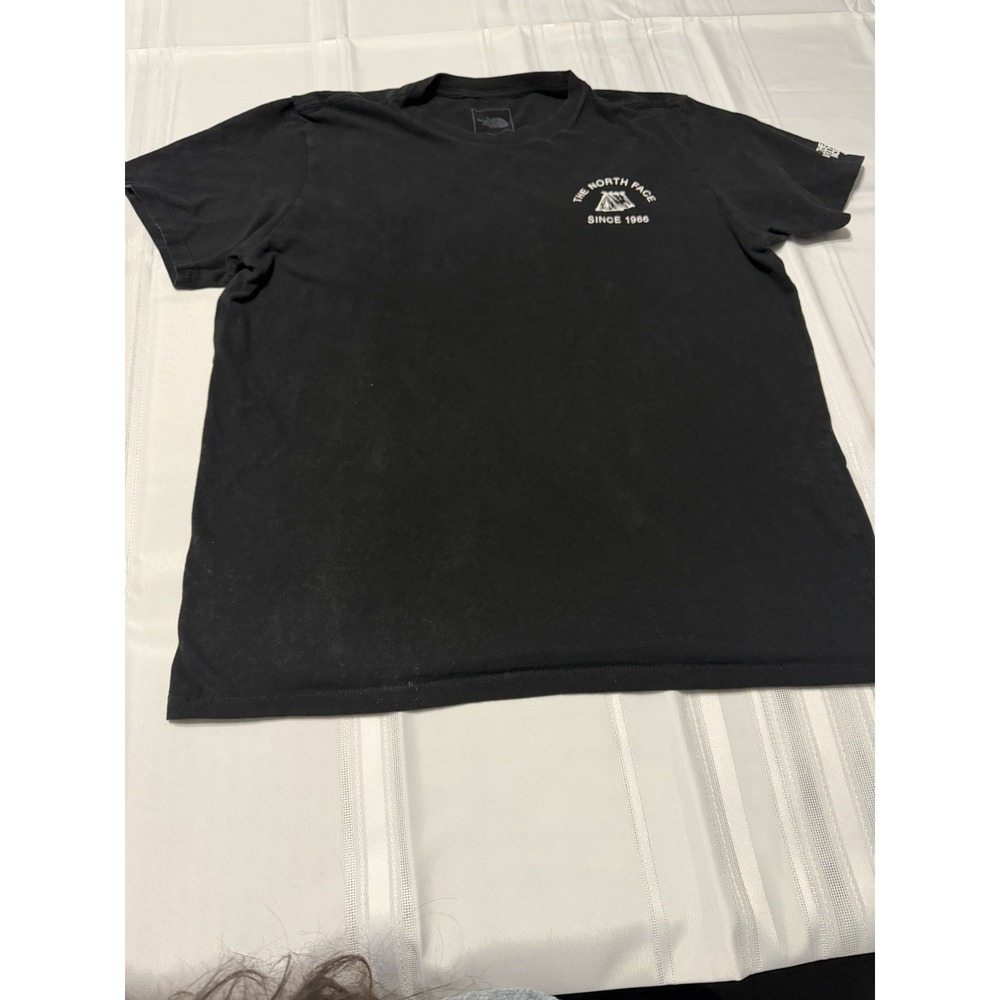 The North Face Mens Black Graphic T-Shirt Vintage Y2K Since 1966 Tent Logo XL